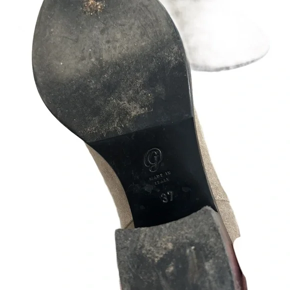 M. Gemi The Terraza Taupe Suede Ankle Boots - Picture 5 of 5